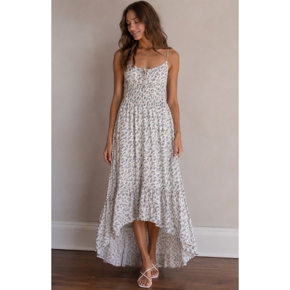 Altar'd State Dresses & Skirts - Altar'd State Blue Floral High Low Sundress Cottagecore Midi Maxi Small